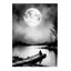 Ay Işığında Göl Art Mdf Tablo 35cm X50cm 1
