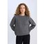 Coool Oversize Geniş Kalıp Bisiklet Yaka Triko Kazak E2319AX24CW 3