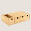 Ravva Saklama Kutulu Bambu Kesme Tahtası 43X25 cm Natural 1