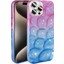 Apple iPhone 15 Pro Max Kılıf Simli 3D Desenli Zore Hacar Kapak-Beyaz 4