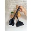 Yeninesilevim Silikon Mini ve Normal Kaşık Geniş Uçlu Köfte Spatulası Isıya Dayanıklı Yanmaz Yapışmaz Sert Uçlu 3