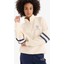 Defacto Fit Oversize Geniş Kalıp Yarım Fermuarlı Slogan Baskılı Sweatshirt Kumaşı Sporcu Sweatshırt D7132Ax25Sp 1