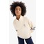Defacto Fit Oversize Geniş Kalıp Yarım Fermuarlı Slogan Baskılı Sweatshirt Kumaşı Sporcu Sweatshırt D7132Ax25Sp 3
