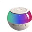Krem Renk Işıklı Kablosuz Mini Hoparlör Speaker Multımedıa Type-C Sarjlı Kablosuz Mini Oval Hoparlör 1