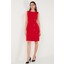 Standart Fit Kemerli Bisiklet Yaka Mini Elbise Kadın Elbise 611EL1964 2