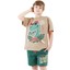 Summer Dino Erkek Çocuk T-Shirt Şort Takım 1