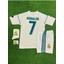 Real Madrid Ronaldo 2018 Beyaz Takım Çocuk Alt-Üst Takım T-Shrt +Şort+Çorap+Bileklik 2