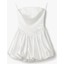 Straplez Yaka Kolsuz Slim Fit Mini Balon Elbise 3