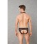 Siyah Erkek File Kumaş Askılı Jockstrap Body 3053 2