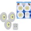 3lü Uzaktan Kumandalı Yapışkanlı Kablosuz LED Spot Lambalar (4887) 1
