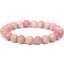 21CM Tarzı 2 Kalsedon Kadın Şık Kişilik Bileziği Doğal Pembe Rhodonite Rhodochrosite Taş Boncuklu Bileklik Bayanlar Için Hediye Takı (Yurt Dışından) 2