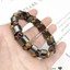 No.7 Boyutu Kaplumbağa Gözü Hematit Şans Bilekliği Erkekler Için Tiger Eye & Hematit Bileklikler Kadınlar Için Doğal Enerji Taşı Çift Bilezik Takı (Yurt Dışından) 4