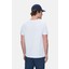 Sherman Beyaz Bisiklet Yaka Baskılı Standard Fit Erkek Tshirt 4