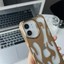Apple iPhone 11 Uyumlu Kılıf Zebana Flame Silikon Kılıf Gold 2