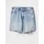 Kadın Mavi 8" Mid Rise '90S Loose Denim Bermuda Şort 3