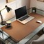 Mouse Pad Büyük Ölçü - Desk Mat Geniş Ebad - Masa Matı – 70 cm × 100 cm – Saddle Kahverengi Siyah XL Mouse Pad – PU Deri - Gamer Kaymaz Taban - Ofis Masa Aksesuar 1
