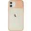 Newface iPhone 12 Kılıf Palm Buzlu Kamera Sürgülü Silikon - Pembe 1