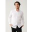 Erkek Beyaz Slim Fit %100 Pamuk Klasik Yaka Saten Gömlek B002002 3