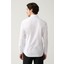 Erkek Beyaz Slim Fit %100 Pamuk Klasik Yaka Saten Gömlek B002002 4