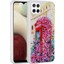 Galaxy A12 Kılıf Simli Desenli Kamera Korumalı Parlak Tkdw Popy Kapak-Kulübe 1