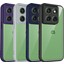 Motorola Edge 60 Pro,için Eabhulie Kılıf, Kamera Lens Korumalı Hibrit 2'si 1 Arada Şeffaf Kılıf-Blue (Yurt Dışından) 2