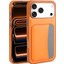 iPhone 17 Pro Kılıf Kartlıklı Zore X-Kart Silikon Kapak - Turuncu 6