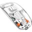 Sessiz Tıklama Çift Modlu Bluetooth ve Alıcı Şeffaf Mouse Fare 4