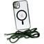iPhone 11 Kılıf Divo Lazer Askılı Magsafe Kapak - Koyu YEŞIL-(5796) - ?77?84E9-0G3477 4