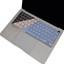 MacBook Air 13 Inç Klavye Koruyucu – A2179/A2337 M1 Uyumlu • Türkçe Q Baskı Stiker • Ultra Ince Silikon Toz & Sıvı Koruma Filmi Mavi Pembe 3