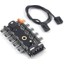 Fan Çoklayıcı Adaptör ve Kablosu 10 Port Fan Power Ide Switch Pwm Çoğaltıcı Hub 4337 2