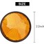Motosiklet Atv Kir Bisikleti Için 10PCS 2 Inç Yuvarlak Turuncu Reflektör Evrensel (Yurt Dışından) 1