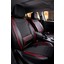 Mazda 3 Uyumlu Yarı Deri Oto Koltuk Kılıfı Ön/arka Set Neta Seri Siyah-Kırmızı 2