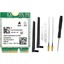 RTL8922AE Wifi7 Kartı 6338 Mbps 2 4g/5g/6g Bluetooth5 4 M 2 Ngff Kablosuz Wifi Adaptör Kartı + 2X8DB Anten WIN10/WIN11 (Yurt Dışından) 1