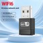 USB Wifi 6 Adaptör AX286MBPS 2.4g Sürücüsiz Kablosuz Wifi6 Alıcı Win7/8.1/10/11 Için Mu-Mımo Ofdma (Yurt Dışından) 3
