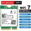 RTL8922AE Wifi7 Kartı + Wifi 6e Anten 2 4g/5g/6g 6338 Mbps Bluetooth5 4 M 2 Ngff Kablosuz Wifi Adaptör Kartı WIN10/11 Için (Yurt Dışından) 4