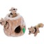 Outward Hound Hide-A-Squirrel Yapboz - Sincaplı Peluş Köpek Oyuncağı, S, Kahverengi, 31001 1