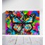 Renkli Kelebek Dansı Pop Art Kanvas Tablo 1