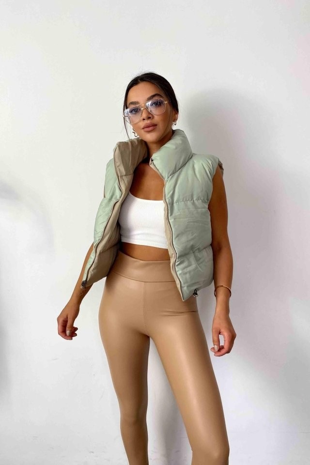 Veraura Lifestyle Kadın Yüksek Bel Içi Şardonlu Fırsat Ürün Toparlayıcı Tayt görsel 8