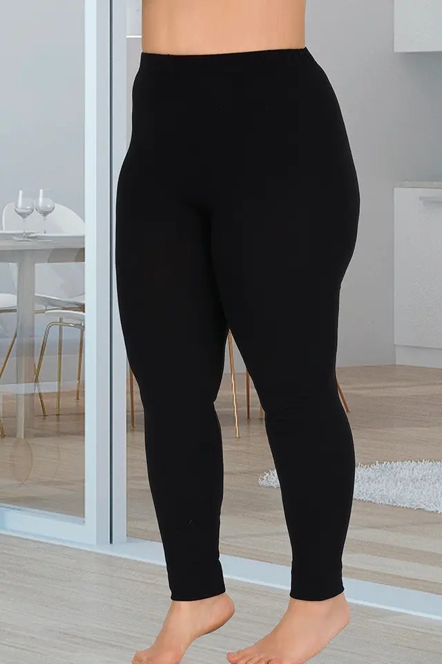 Nightlove Lady Büyük Beden Siyah Tayt