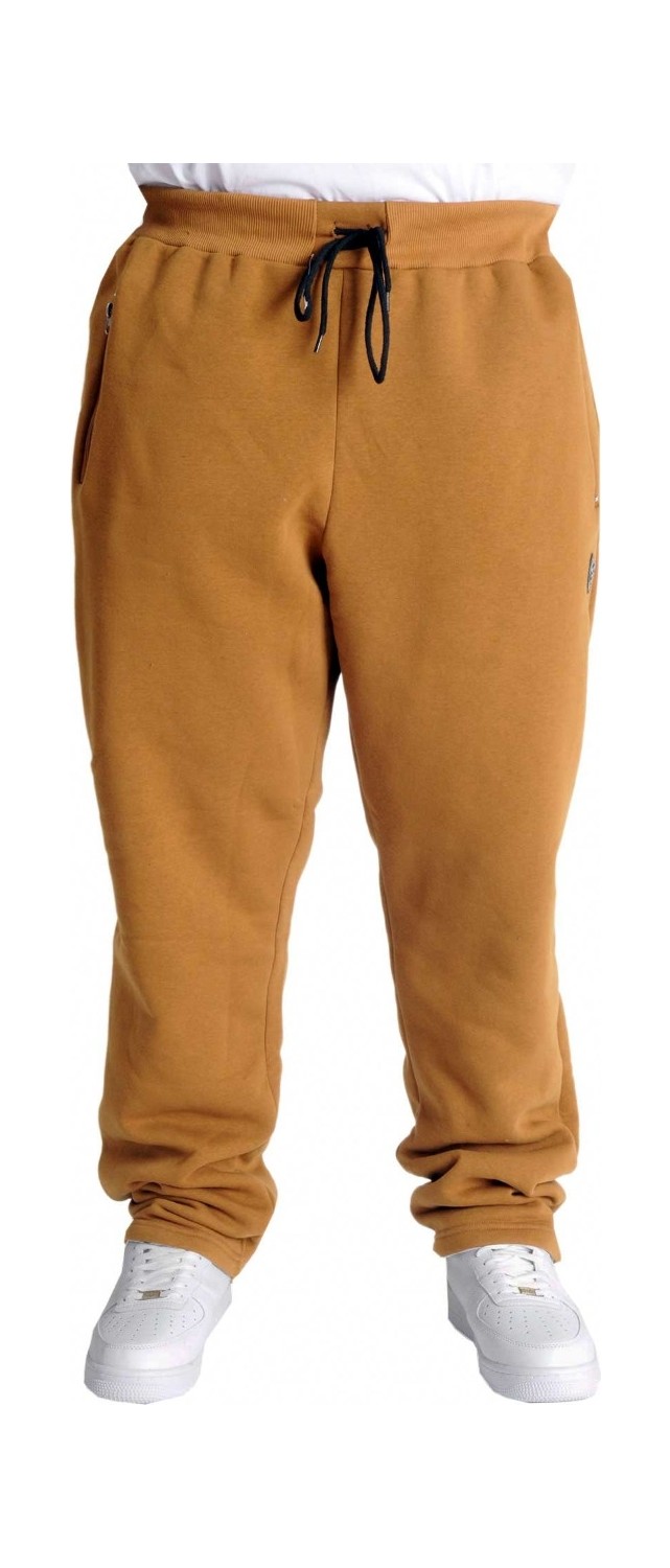 ModeXL Büyük Beden Erkek Eşofman Altı Fermuarlı Haki Polar Kumaş Düz Paça 22507 görsel 8
