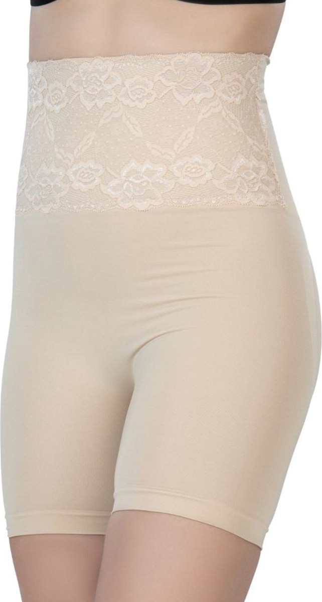 Hace Bazaar Ten 2091 Önü Dantelli Yüksek Bel Boxer Korse -Hcb