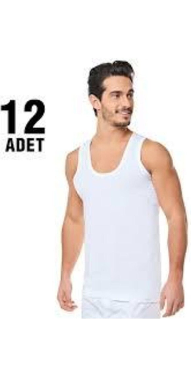 Seher Yıldızı 12'li Erkek Penye Askılı Atlet görsel 2