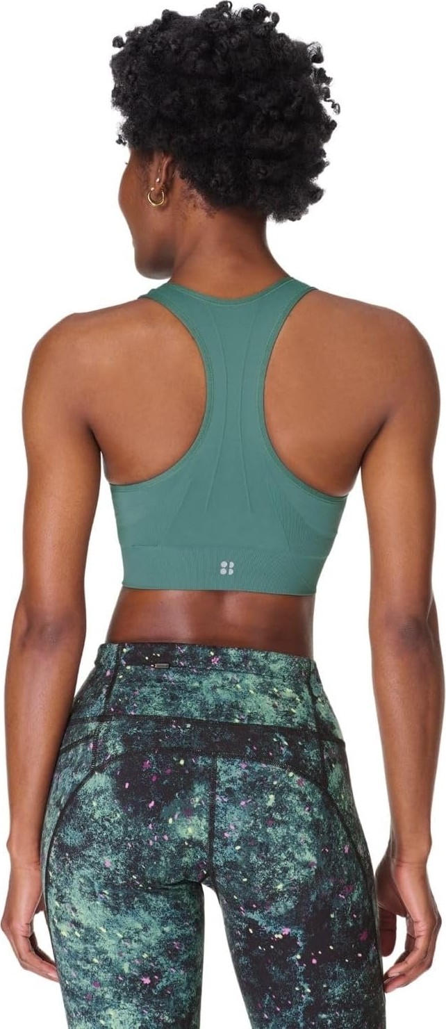 Stamina Seamless Sports Bra Kadın Yeşil Fitness Bra görsel 5