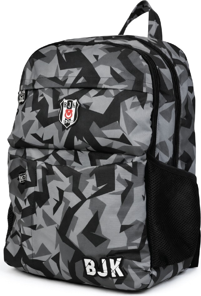 Beşiktaş Lisanslı Kamuflaj Desenli Sırt Çantası - Su Itici Kumaşlı 3 Bölmeli Laptop Okul Çantası görsel 3