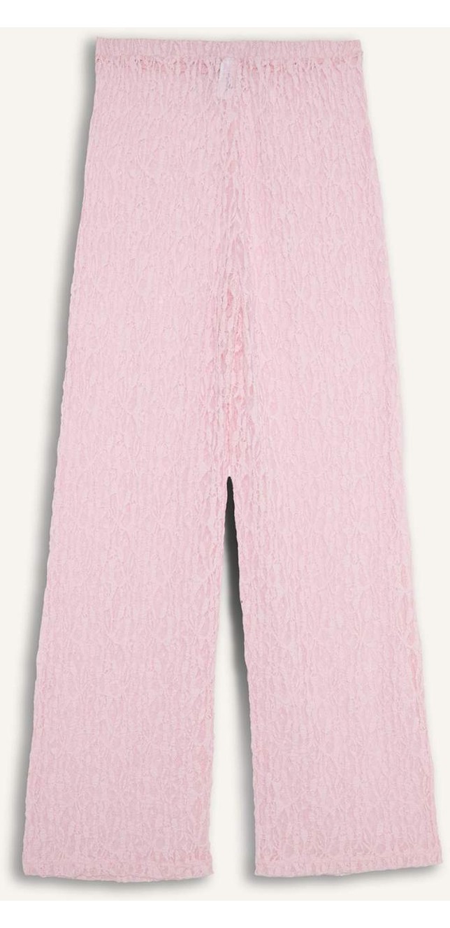 DeFacto Regular Fit Elastik Bel Tül Turuncu Plaj Pantolonu H3066AX26SP görsel 3