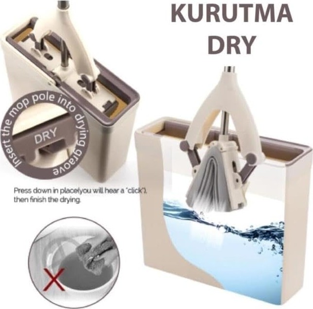 OEM Sıkma Kovalı Süngerli Kelebek Mop+1 Yedek Sünger Başlık Ultra Arındırıcı Yeni Nesil Temizlik Seti görsel 3