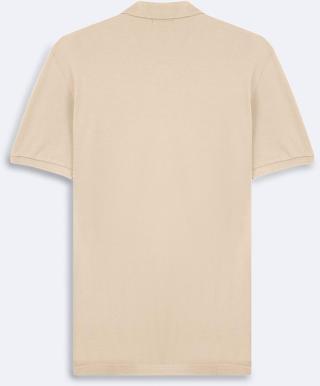 LTB Fermuarlı Pike Polo Yaka Bej T-Shırt görsel 2