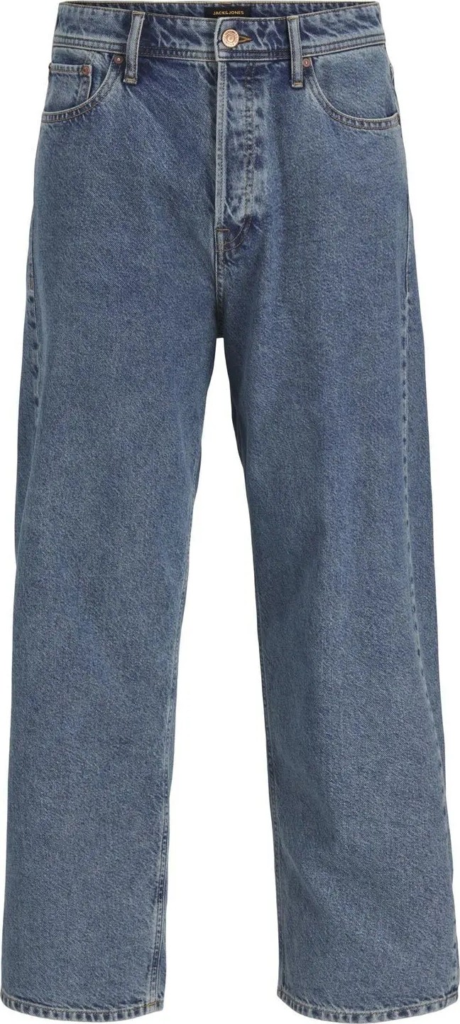Jack & Jones Mavi Baggy Denim Pantolon %100 Pamuk Normal Bel Özellikli 12269484_JJIALEX Jjorıgınal Sq 060 görsel 6