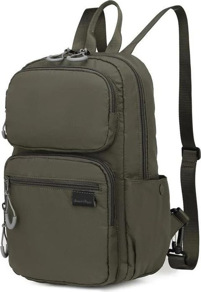 Smart Bags Ekstra Hafif Tekstil Uniseks Sırt Çantası Su Geçirmez 3142 Açık Kahve Renk görsel 2