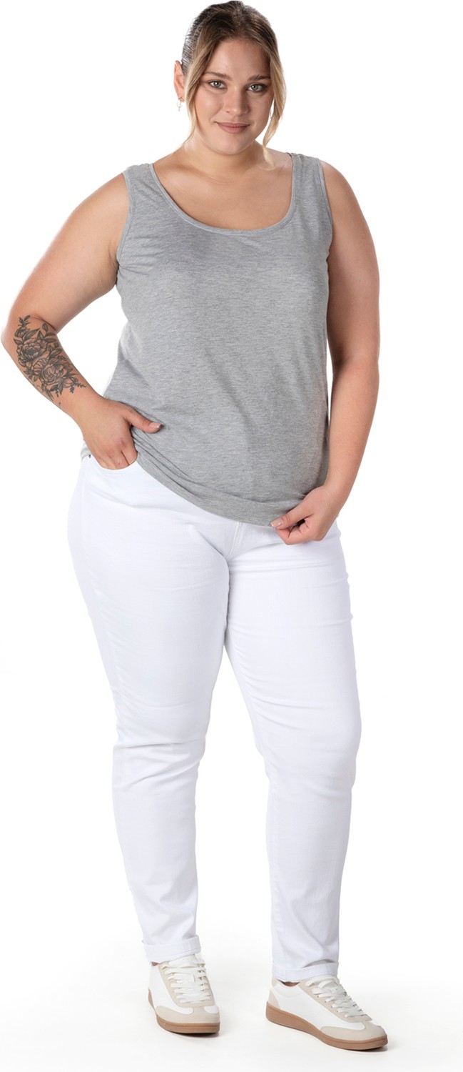 Stil Diva Büyük Beden Sıfır Kol Basic Atlet 1097164 görsel 6